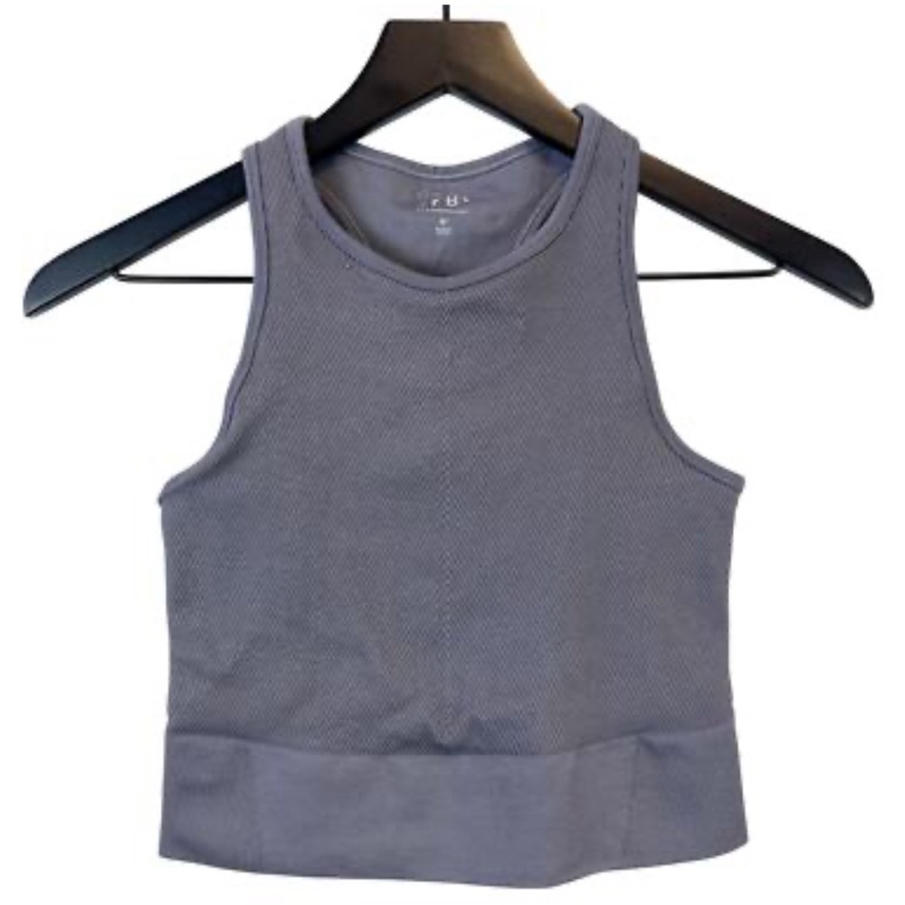 Abercrombie & Fitch YPB Seamless Core
Ribbed Scuba Tank - Gray Women's Tank Top